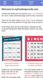 Mobile Screenshot of myfreebingocards.com
